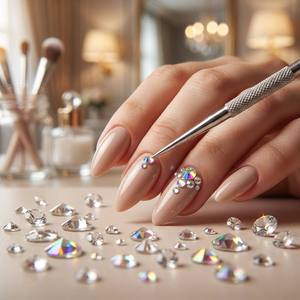 Cristales de Zirconia Cúbica 3D Sueltos, Planos, Sin Fijación <span class=keywords><strong>en</strong></span> Caliente, 16 Facetas, Redondos, para Pegar, Suministros para Arte de <span class=keywords><strong>Uñas</strong></span>, Ecológicos - Product Image 4
