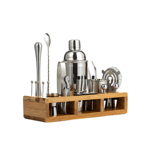 Ensemble de fabrication de <span class=keywords><strong>cocktails</strong></span> professionnels directs de 9 pièces <span class=keywords><strong>Kit</strong></span> de barman haut de gamme avec outils de barre Martini Shaker en métal durables - Product Image 5