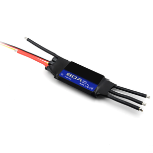 Contrôleur de vitesse de moteur sans balais 80A ESC SBEC série G2 2-6S Lipo, connecteur XT90 programmable pour avions RC, drones FPV à aile fixe - Product Image 4