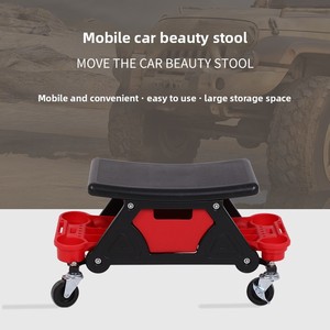 Siège roulant utilitaire pour mécaniciens et detailleurs - Avec plateaux de rangement pour outils OEM/ODM QXOXQ - Product Image 6