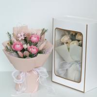 Lovebay Roses éternelles pour les cadeaux de la Saint Valentin Bouquet de fleurs sur mesure Bouquet de fleurs naturelles Bouquet de roses de pivoine préservé