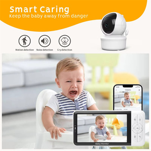 Nouvelle caméra vidéo pour bébé Wifi 5,0 pouces 720P, <span class=keywords><strong>babyphone</strong></span> audio, vision nocturne, batterie 3000mAh, moniteur vidéo pour bébé - Product Image 6
