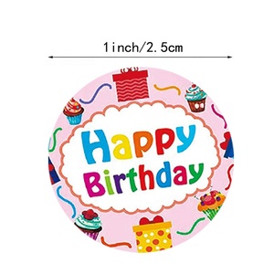 In Stock Wholesale 500 Pcs Children Cartoon Happy Birthday <strong>Stickers</strong> Cute Birthday Party Decoration <strong>Stickers</strong> - Product Image 5