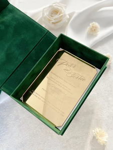 Elegante Scatola Regalo in Velluto Verde Scuro con Coperchio Magnetico, Scatola Portaoggetti in Velluto Personalizzata con Scomparti <span class=keywords><strong>per</strong></span> Set Regalo Aziendale - Product Image 3
