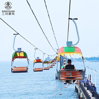 Funiculaire panoramique pour 2 personnes avec chaise à fixation fixe dans les zones touristiques et scéniques