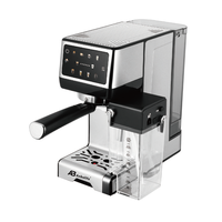 Cafetera Espresso Anbolife de 20 Bares con Tanque de Leche, Control Táctil IMD, Espumador de Leche Automático, Autolimpieza, Cold Brew, OEM