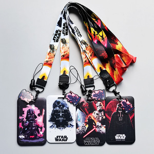 Cool Cartoon Star Darth Vader <strong>Wars</strong> Card Case Cover Promotional Gifts Student Bus ID <strong>Name</strong> Badge Card Holder Custom Lanyards - Product Image 1
