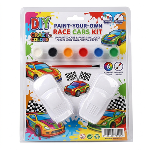 Kit de <span class=keywords><strong>Peinture</strong></span> Créative pour Enfants : Mini Voiture à Peindre, Ensemble de Jouets à Colorier avec Pinceau et 6 Couleurs, Activité Artistique, Conception Personnalisée - Product Image 2