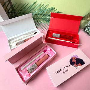 Kit de rouge à lèvres et de crayon à lèvres en gros avec logo, emballage personnalisé en boîte rose, marque privée, gloss à lèvres, ensembles de <span class=keywords><strong>maquillage</strong></span> cadeaux - Product Image 2
