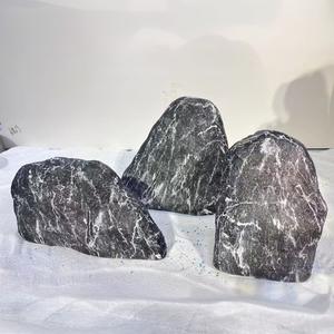 Juego de paisaje Zen de estilo japonés, combinación de rebanadas de piedra de Montaña Negra ecológica, paisaje seco, resina de piedra falsa Snowwave - Product Image 2