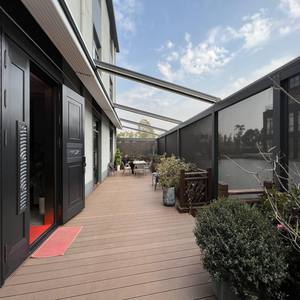 ที่กำบังหลังคาโรงจอดรถอลูมิเนียมพีวีซีสีขาวแบบป๊อปอัพที่กำบังโลหะสำหรับที่จอดรถกลางแจ้งงานตามสั่ง - Product Image 3