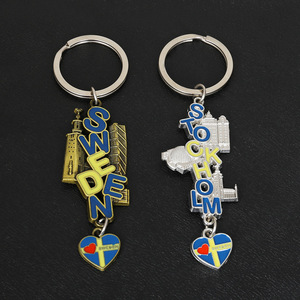 Porte-clés de Construction en métal suédois Spot personnalisé créatif et <span class=keywords><strong>roman</strong></span> Souvenirs touristiques accessoires en alliage personnalisation - Product Image 3