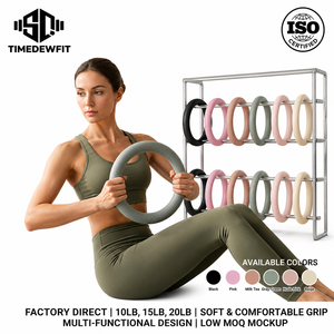 Haltère rond en silicone FIT pour femmes, fitness, multi-usages, fonte, yoga, haltère multifonctionnel, barre de musculation - Product Image 1