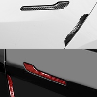 Tiras de Fibra de Carbono para Parachoques Trasero de Tesla Modelo 3/Y, Adhesivos Decorativos Antiarañazos para Puertas