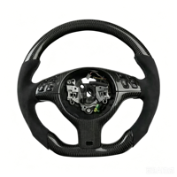 Volant en fibre de carbone forgé pour modèles BMW compatibles E46 330CI 2004 325i E39 E53 X5 M3 Accessoires intérieurs