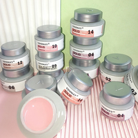 Vinimay Nouveau Design Gel de Construction Solide Multifonctionnel Non Collant pour Sculpture et Extension, Couleurs Variées, Rose