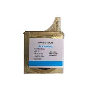 Hilo de Sutura de Seda en Casete Desechable <span class=keywords><strong>para</strong></span> Uso Médico Quirúrgico y Veterinario - Product Image 1