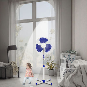 <span class=keywords><strong>Colonne</strong></span> de levage compacte et portable de 16 pouces <span class=keywords><strong>Ventilateur</strong></span> <span class=keywords><strong>sur</strong></span> <span class=keywords><strong>pied</strong></span> à base croisée <span class=keywords><strong>Ventilateur</strong></span> ménager léger en plastique - Product Image 4