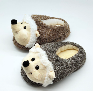 Zapatillas de felpa de piel de <span class=keywords><strong>erizo</strong></span> zapatos hombres mujeres zapatillas de invierno Zapatillas de casa personalizadas niños interior - Product Image 6