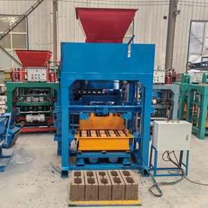 Máquina para Fabricar Bloques de Cemento Huecos de Larga Duración, Máquina para Hacer Ladrillos de Hormigón con Tolva y Mezclador PLC - Product Image 1