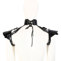 HM Factory Direct PU cuir retenue Corset Bondage camisole de force DJ Performance vêtements Sexy nu Costume pour hommes