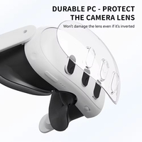 Aksesori VR Headset cangkang transparan bahan PC pelindung Headset untuk ocular Quest 3 Headset VR