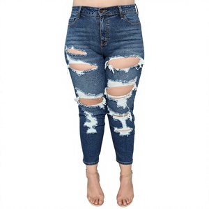 Jean slim taille haute zippé pour femme, style tendance, grande taille, élastique, écologique, 300 GSM, coupe crayon - Product Image 6