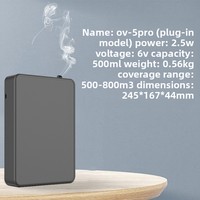Diffuseur de parfum mural ultra-plat à brancher 500 ml 500-800 m³ USB 6V compatible Bluetooth application 5 minuteurs sans perçage hôtel OEM gris blanc