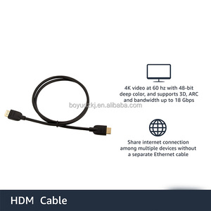 <span class=keywords><strong>Cable</strong></span> <span class=keywords><strong>de</strong></span> Alta Velocidad 2.0 <span class=keywords><strong>para</strong></span> TV/PS5/Xbox/Roku/Reproductor <span class=keywords><strong>de</strong></span> Blu-ray/DVD/Auto - 4K60Hz 18Gbps 2160p 48 Bit Negro PVC - Product Image 6