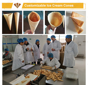 Thương Mại Sử Dụng Tự Động Waffle <span class=keywords><strong>Ice</strong></span> <span class=keywords><strong>Cream</strong></span> Cone Baking Cán Đường <span class=keywords><strong>Biscuit</strong></span> Cone Máy - Product Image 4
