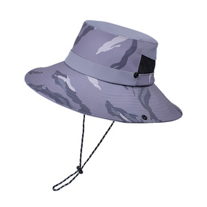Cappello da sole estivo da pesca per l'escursionismo e il campeggio pieghevole cappello a tesa larga - Product Image 6