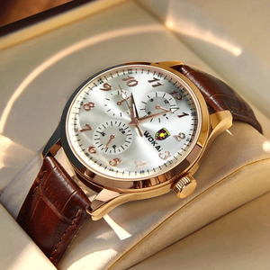 Nouvelle montre pour homme en PU avec bracelet en alliage, montre de business pour homme - Product Image 3