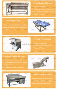 300kg/500kg/1000kg Half Gebakken Frieten Aardappelchips Maken Machine Cassave Vinger Productielijn - Product Image 2