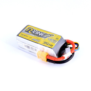 แบตเตอรี่ TATTU R-LINE 1300mAh 95C 4S 6S LiPo XT60 สำหรับโดรนแข่ง FPV - Product Image 1