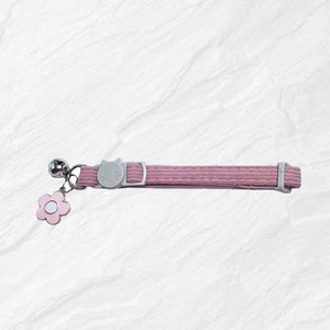 جديد نمط الصلبة طوق الحيوانات الأليفة لطيف جرس زهرة تصميم صغير طوق القط الحيوانات الأليفة بالجملة - Product Image 3