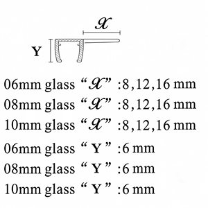 Tira de sellado de PVC impermeable <span class=keywords><strong>para</strong></span> puerta de <span class=keywords><strong>ducha</strong></span>, FoShan, precio de fábrica, china - Product Image 5