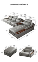 En Gros le Dernier Design Ensemble de Canapés de Luxe 1+2+3 en Similicuir pour Salon Canapés d'Hôtel Appartement Ensemble de Meubles de Salon