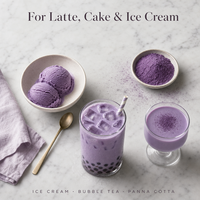 Poudre d'Ube Naturelle de Couleur Violette pour Crèmes Glacées, Gâteaux, Smoothies et Pains – Poudre d'Igname Violette Premium en Vrac