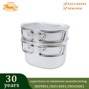Ensemble de tasses en aluminium directement du fabricant, gourdes de camping portables pour la cuisson en extérieur - Product Image 1