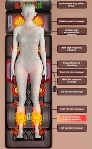 D04 bergetar listrik tas udara peregangan tubuh portabel berbaring datar <span class=keywords><strong>WalMart</strong></span> Amazon eBay Terbaik Jual bantal pemijat - Product Image 4