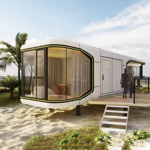 Villa de luxe modulaire assemblée Remorque de <span class=keywords><strong>camping</strong></span> extérieur Mobile RV Smart living cabin - Product Image 1