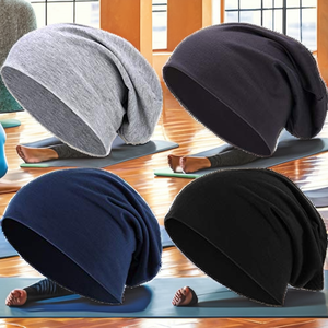 Wholesale Thin Cotton Slouchy Beanie Hat for Men Women Breathable 3D Embroidery Y2K Style OEM ODM - Product Image 2