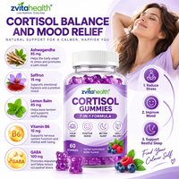 Gummies de suppléments de Cortisol à Marque Blanche, Vente en Gros, Véganes, Sans Sucre, Saveur Baies et Lavande pour Femmes, OEM
