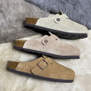 Sandales et pantoufles d'<span class=keywords><strong>hiver</strong></span> confortables en fausse fourrure et cuir pour femmes, à semelle épaisse et plateforme, pour le dropshipping - Product Image 5
