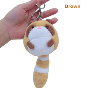 ของขวัญวาเลนไทน์ jstoy TikTok juguetes Para Los ninos stuffing Animal <span class=keywords><strong>procyon</strong></span> แปลกๆหางหมีกระเป๋าพวงกุญแจตุ๊กตา - Product Image 6