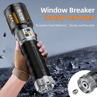 Lampe torche laser ultra-lumineuse en alliage d'aluminium, batterie au lithium ultra-grande capacité, lampe de travail extérieure, lampe tactique