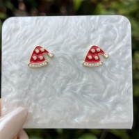 Boucles d'oreilles de la série de Noël en zircon avec perles artificielles incrustées d'or 18 carats plaqué cuivre à la mode avec plusieurs styles