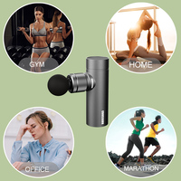 Mini pistola de Fascia portátil, minipistola de masaje muscular profundo inalámbrica, terapia de vibración, masajeador muscular corporal