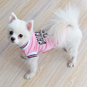 Designer abbigliamento per animali domestici elegante all'ingrosso vestiti per cani modello solido Tshirt tuta sportiva maglia - Product Image 4