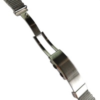 Bracelet de montre haut de gamme en acier inoxydable, fin, 20*16mm, longueur réglable, maille milanaise conique élégante, avec boucle ardillon